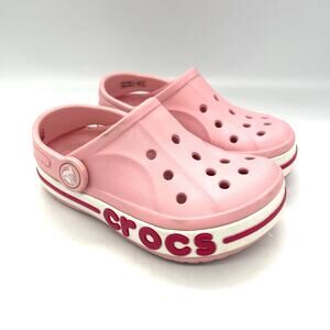Crocs Pink Classic Bayaband Girls Size 9